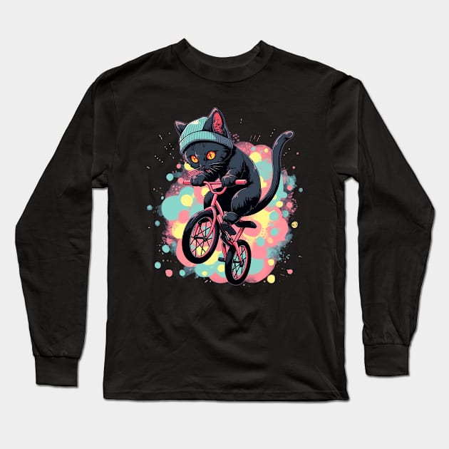 cat Long Sleeve T-Shirt by dorapeterx